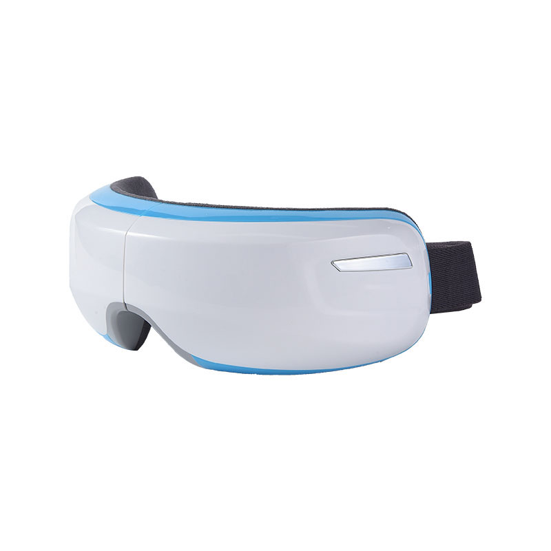 How does the folding smart device eye massager protect the eyes？